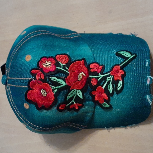 Vintage cap with Rose patch - Picture 1 of 6